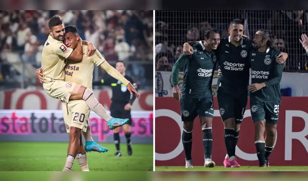 Universitario y Goias igualaron 2-2 en el encuentro de ida. Foto: Composición LR/Universitario/AFP