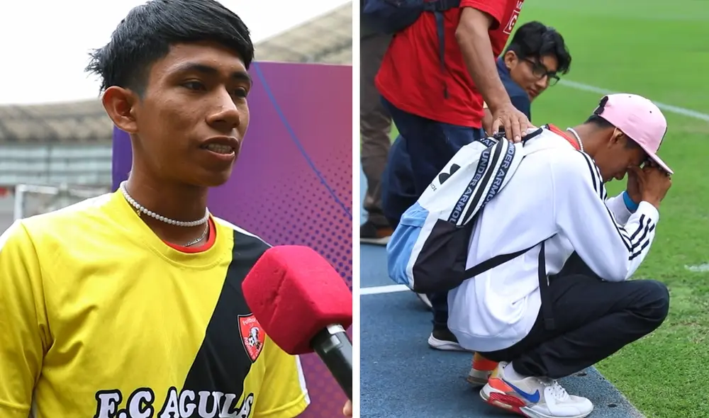 Joven no pudo contener su emoción. Foto: composición LR/IPD Joven no pudo contener su emoción. Foto: composición LR/IPD