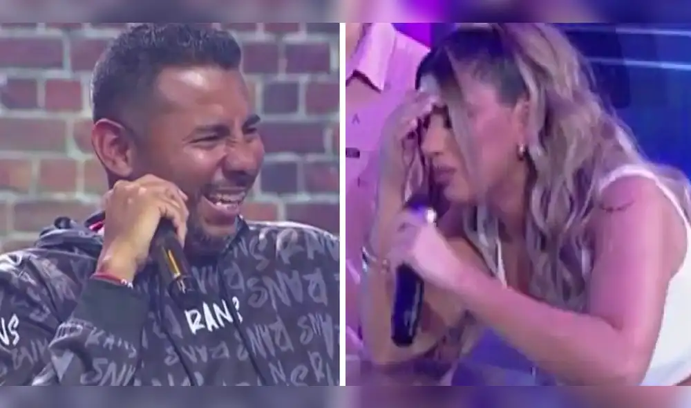 Yahaira Plasencia se mostró apenada tras este incidente con Abel Lobatón. Foto: composición LR/América TV - Video: América TV