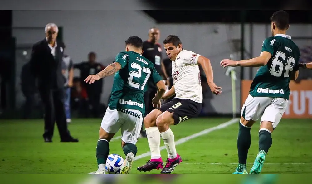 Universitario enfrentó a Goiás en Brasil por la cuarta fecha de la Sudamericana. Foto: Universitario