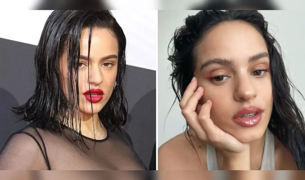 Rosalía arremetió contra el responsable de unas imágenes en las que aparece con el torso al descubierto. Foto: composición LR/ Instagram/Rosalía