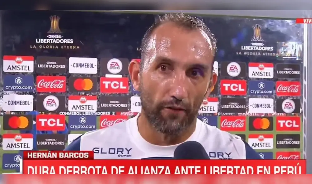 Hernán Barcos declaró tras la dura derrota de Alianza Lima por la Copa Libertadores. Foto: ESPN
