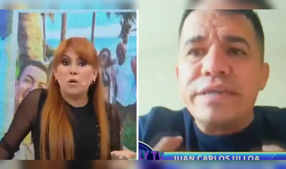 Juan Carlos Ulloa se presentó en el programa de Magaly Medina para revelar el calvario que vivía ante las amenazas. Foto: composición LR/capturas de YouTube/"Magaly TV, la firme"