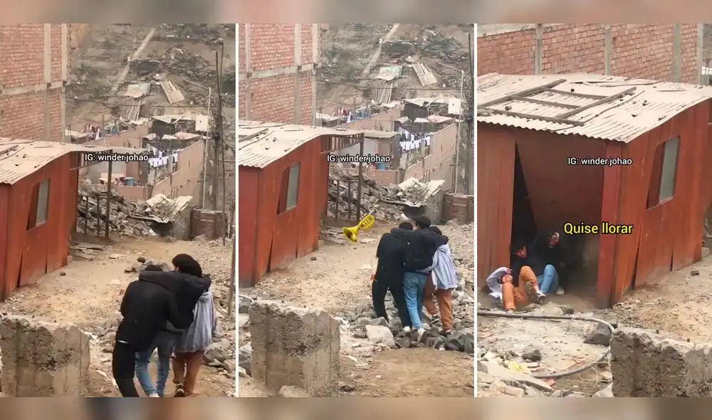 No pudieron mantenerse de pie y tumbaron una de las paredes del hogar. Foto: composición LR / capturas de TikTok / @winderjohao No pudieron mantenerse de pie y tumbaron una de las paredes del hogar. Foto: composición LR / capturas de TikTok / @winderjohao