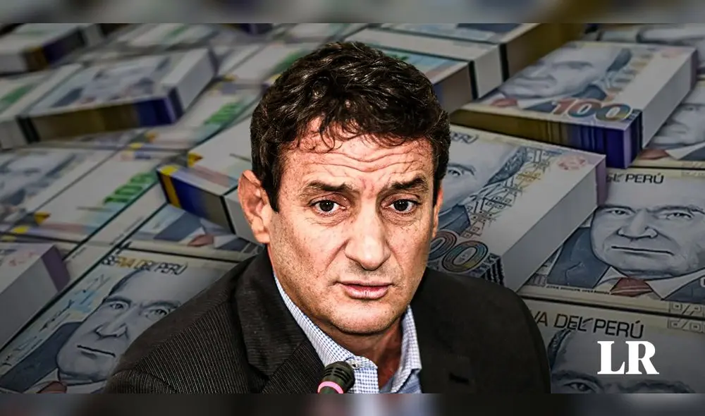 Renzo Reggiardo se benefició de los recursos que le dio la ONPE al partido Renovación Popular. Foto: composición Alvaro Lozano/La República