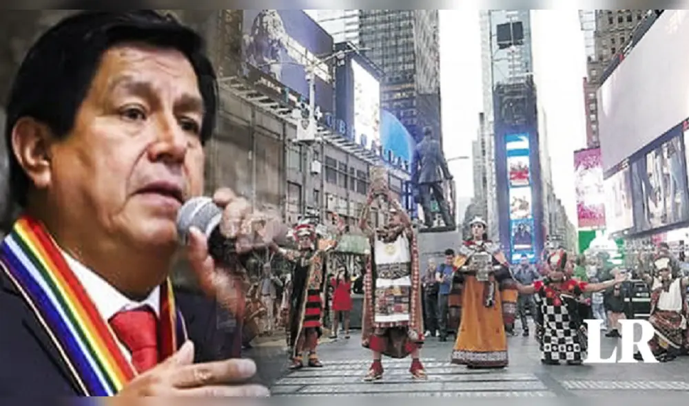 Delegación de autoridades de Cusco y artistas que escenifican el Inti Raymi llegaron hasta Estados Unidos para presentar la Fiesta del Sol. Foto: Composición La República