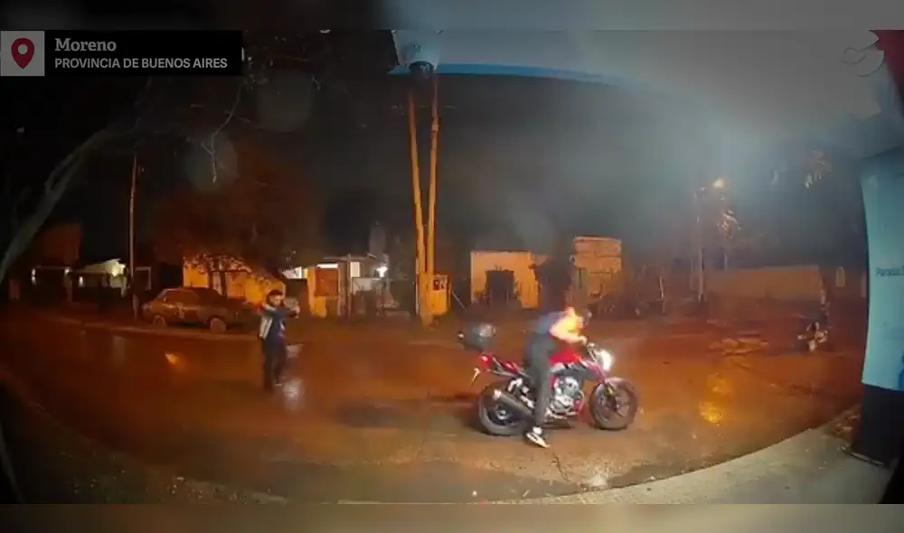 El intento de robo ocurrió en Moreno, Argentina. Foto: captura de video/Clarín - Video: Clarín El intento de robo ocurrió en Moreno, Argentina. Foto: captura de video/Clarín - Video: Clarín