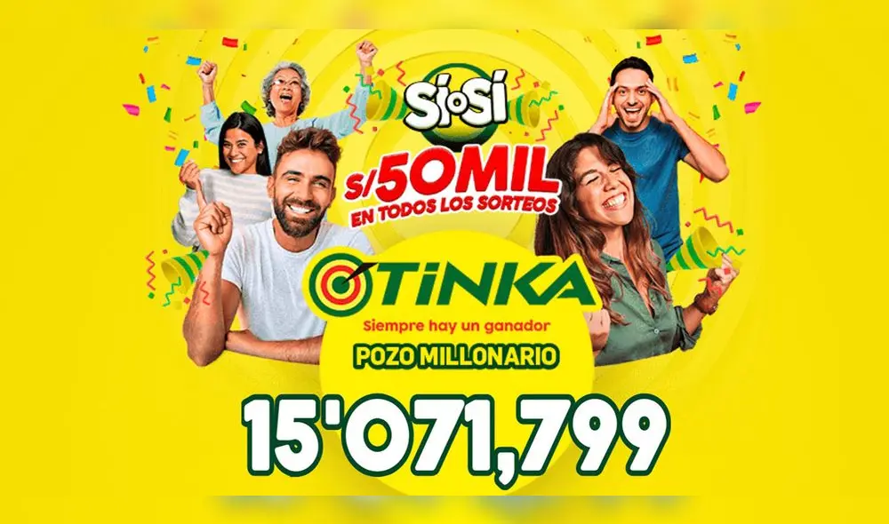 Pozo millonario de la Tinka hoy, miércoles 24 de mayo. Foto: La Tinka