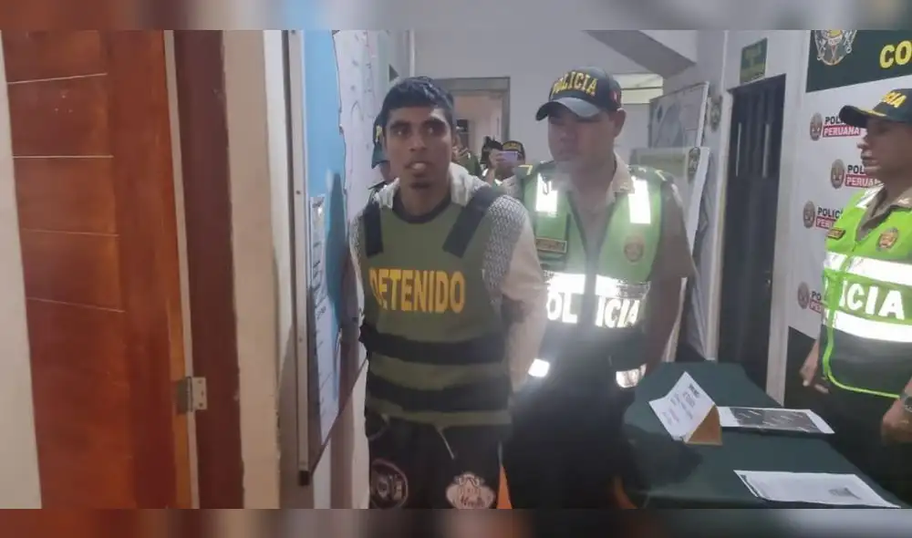El delincuente tiene 27 años. Foto: Paolo Zegarra / URPI-LR