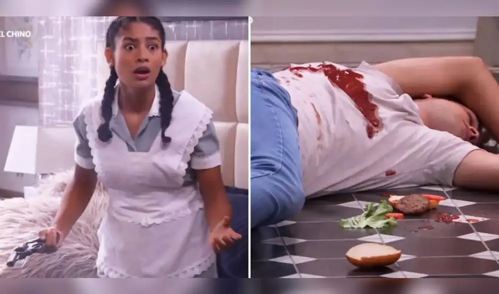 July quedó devastada tras ver que el disparo que realizó por accidente fue a parar hacia Cristóbal en "Al fondo hay sitio". Foto: composición LR/América TV July quedó devastada tras ver que el disparo que realizó por accidente fue a parar hacia Cristóbal en "Al fondo hay sitio". Foto: composición LR/América TV