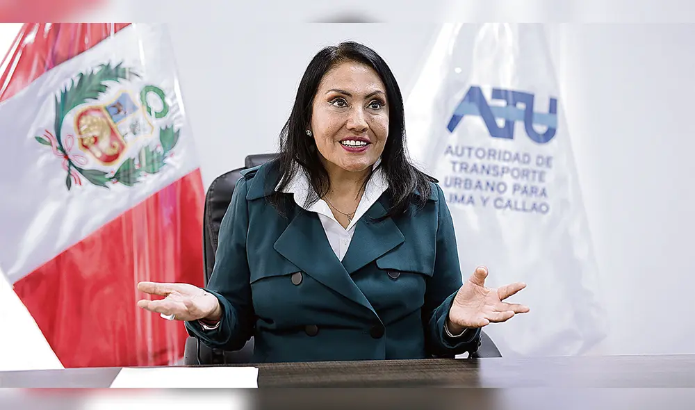 Acciones. María Jara y su abogado Luciano López señalan que el tema no es por “una persona”, sino por el respeto a la institucionalidad y autonomía de la ATU. Foto: Antonio Melgarejo/La República