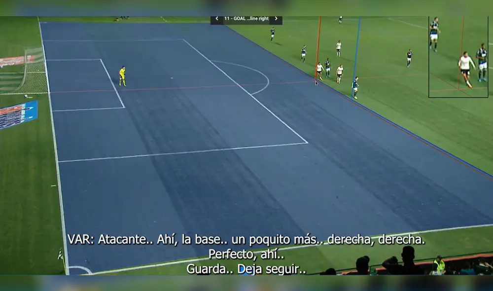 VAR consideró que Valera estaba en posición adelantada. Foto: Conmebol