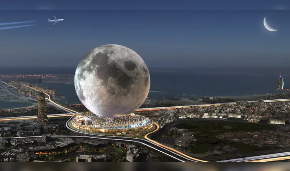 El proyecto MOON consistirá en un lujoso hotel con la apariencia de la Luna. Foto: MOON Project
