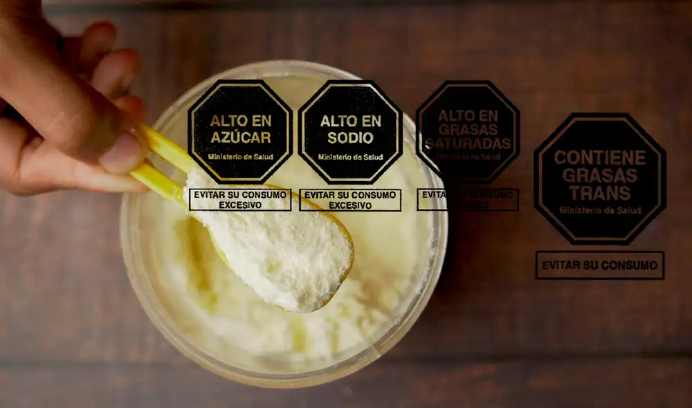 Los alimentos procesados deben llevar octógonos cuando alcancen o superen los niveles de azúcar, sodio y grasas saturadas, según la normativa. Foto: composición LR