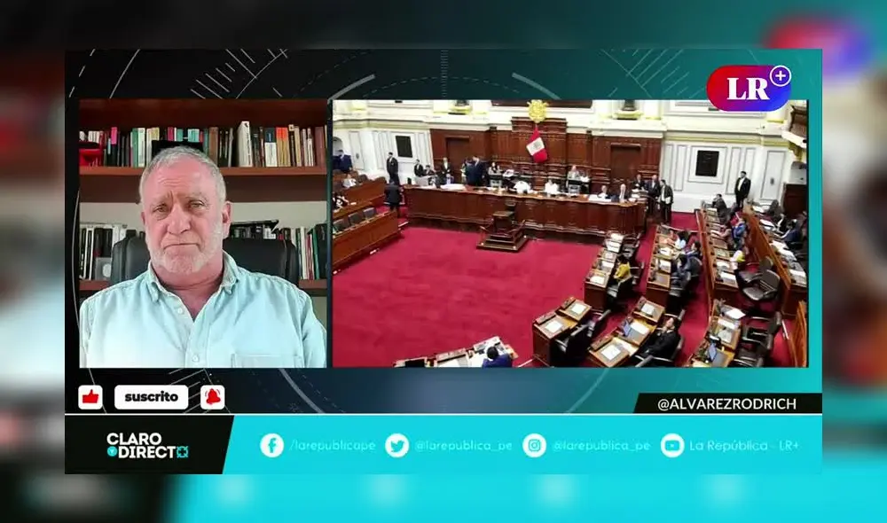 Augusto Álvarez Rodrich arremete contra Américo Gonza. Foto/Video: LR+