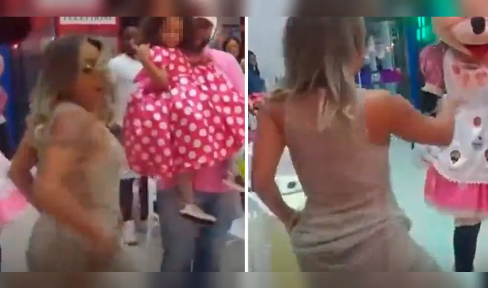 Mujer es grabada mientras baila de manera sensual en el cumpleaños de su pequeña. Foto: composición LR/TikTok/@simonethomas632