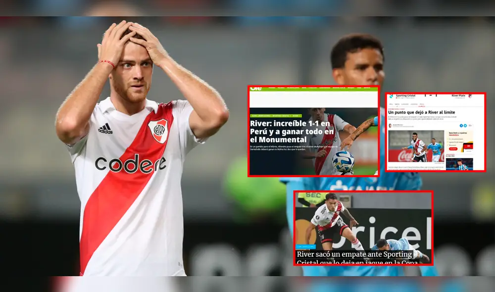 River Plate no pudo en su visita a Lima y se resignó a un empate. Foto: EFE River Plate no pudo en su visita a Lima y se resignó a un empate. Foto: EFE