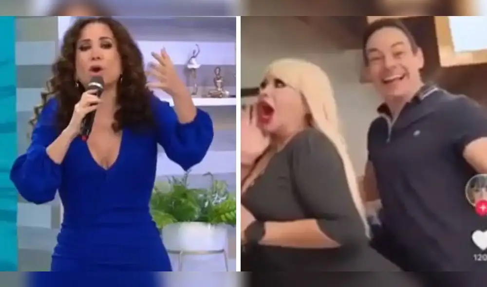 Mark Vito sorprendió con su reciente TikTok junto a Susy Díaz. Foto: captura/América TV