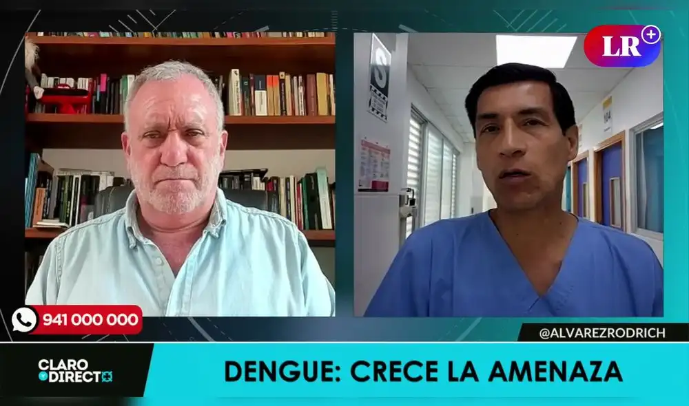 Augusto Álvarez Rodrich conversó con el experto en salud pública sobre el dengue. Foto/Video: LR+