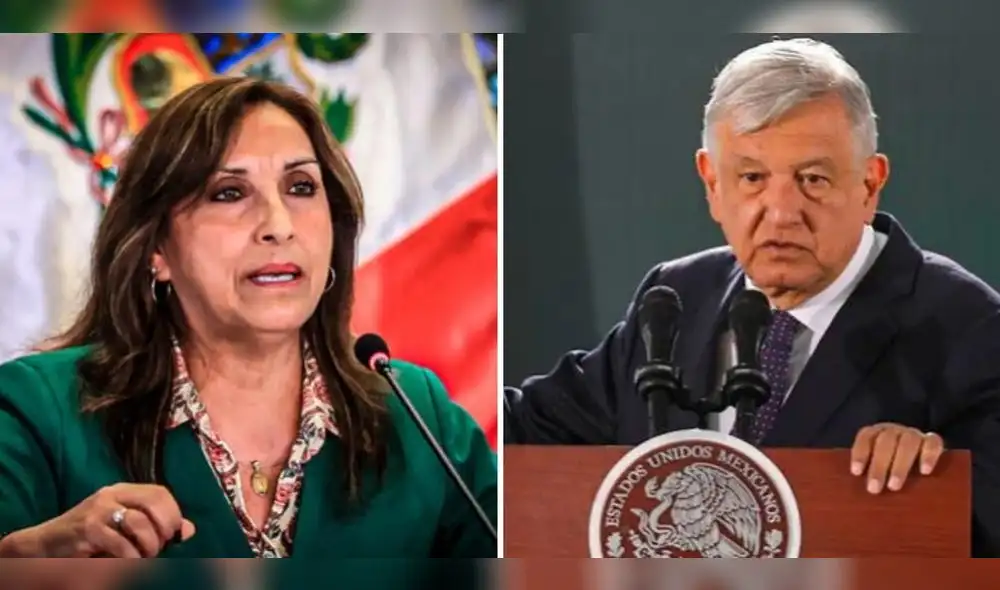 La presidenta Dina Boluarte cuestionó las declaraciones del presidente Andrés Manuel López Obrador. Foto: composición LR - Video: Presidencia