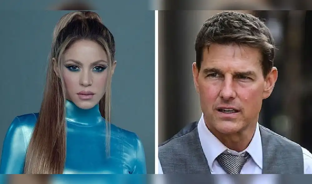 Shakira y Tom Cruise se cruzaron en el Gran Prix de Miami de la Formula 1. Foto: YouTube/EFE