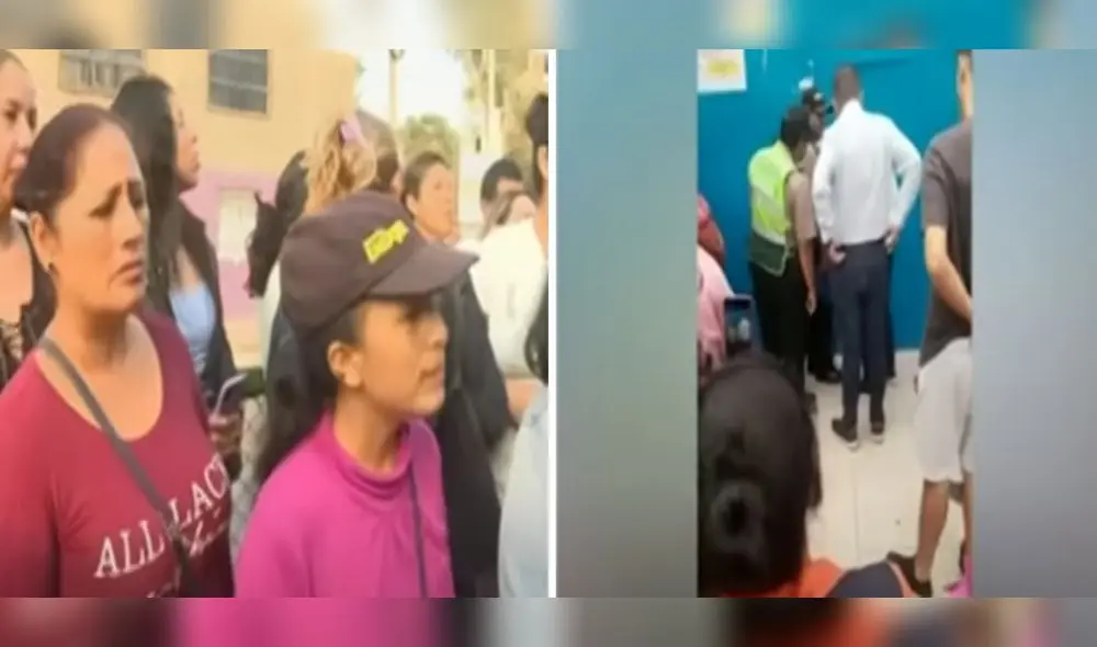 Los padres pidieron hablar con la directora, pero no obtienen respuesta. Foto: captura/Panamericana Los padres pidieron hablar con la directora, pero no obtienen respuesta. Foto: captura/Panamericana