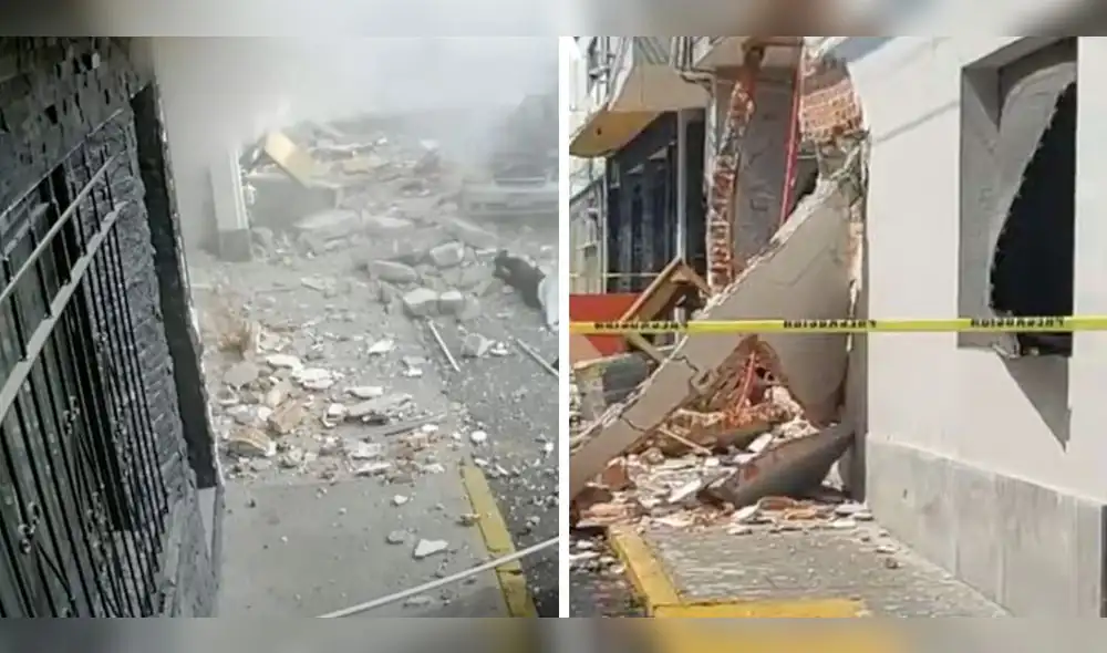 La explosión fue provocada por un balón de gas. Foto: capturas de Grupo Reforma/AS Diario La explosión fue provocada por un balón de gas. Foto: capturas de Grupo Reforma/AS Diario