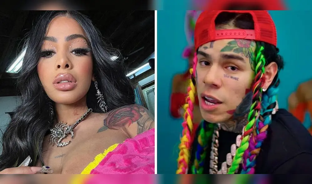 Tekashi 6ix9ine viajó a República Dominicana para ver a 'Yailin, la más Viral'. Foto: composición LR/Instagram