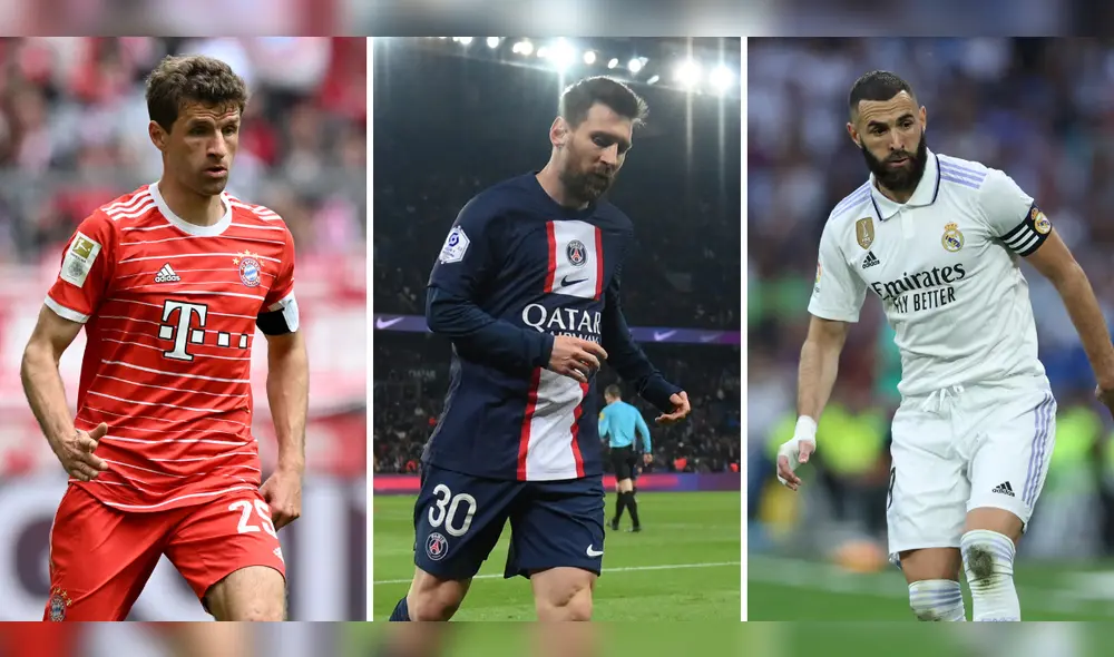 Müller, Messi y Benzema intentarán ser los protagonistas del día. Foto: composición LR/AFP Müller, Messi y Benzema intentarán ser los protagonistas del día. Foto: composición LR/AFP