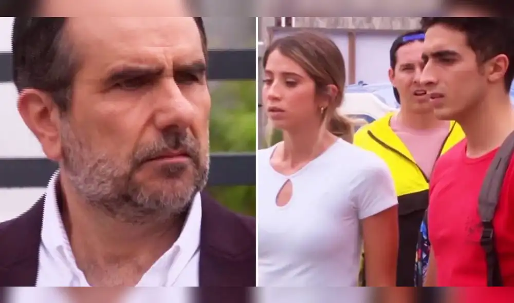 Diego Montalbán al fin se enteró de la verdad y explotó contra Alessia y Jimmy en "Al fondo hay sitio". Foto: composición LR/América TV