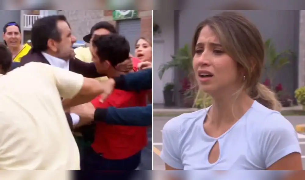Diego Montalbán explotó contra Jimmy Gonzales y Alessia quedó devastada con toda la escena en "Al fondo hay sitio". Foto: composición LR/América TV