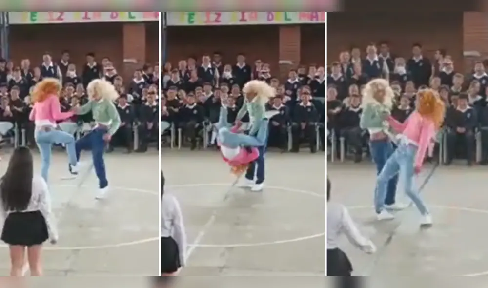 Los estudiantes sorprendieron con cada paso. Foto: composición LR/TikTok/@1102_prom23