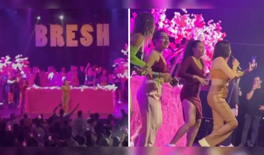 Amy Gutiérrez se mostró emocionada y contenta en la celebración de Bresh. Foto: composición LR/Amy Gutiérrez/Instagram - Video: Amy Gutiérrez/TikTok