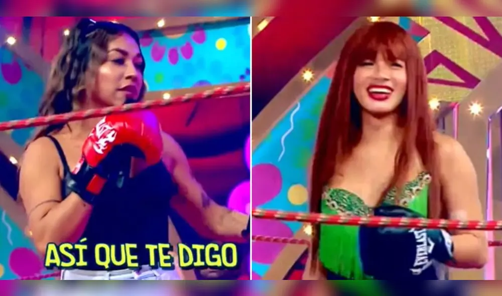 Dayanita y La Uchulú se vieron las caras en "El reventonazo de la Chola". Foto: captura ATV