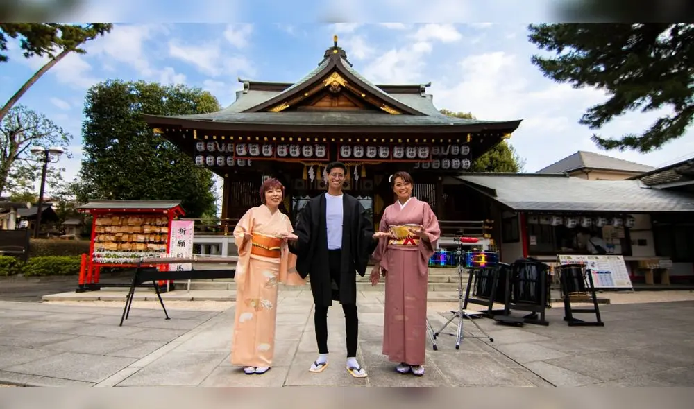 Toda la familia Succar viajó a Tokio. Grabaron con La Orquesta de la Luz y con maestros de instrumentos tradicionales de Japón. Foto: Archivo Tonny Succar