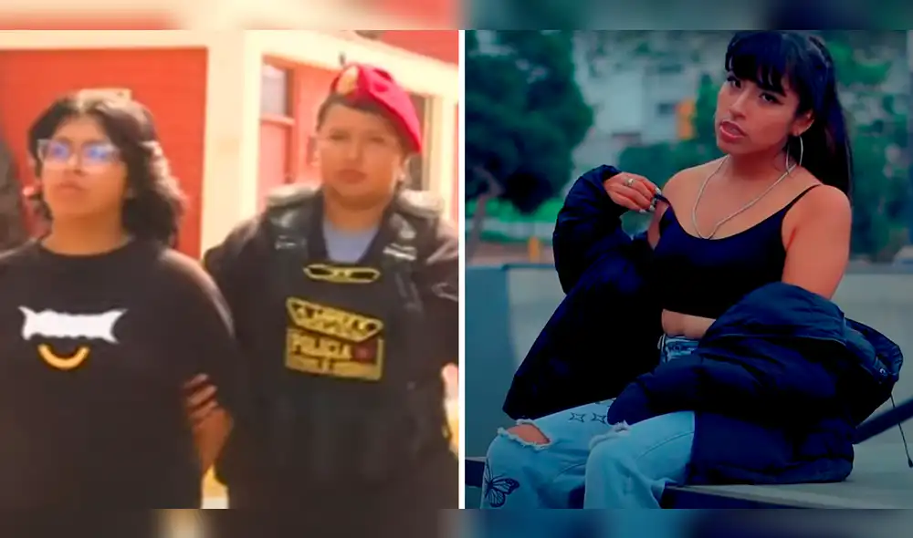 A Vero Vero se le incautó 9 envoltorios de marihuana y 12 cigarros dentro de un morral. Foto: composición LR/Panamericana / Youtube - Video: Panamericana