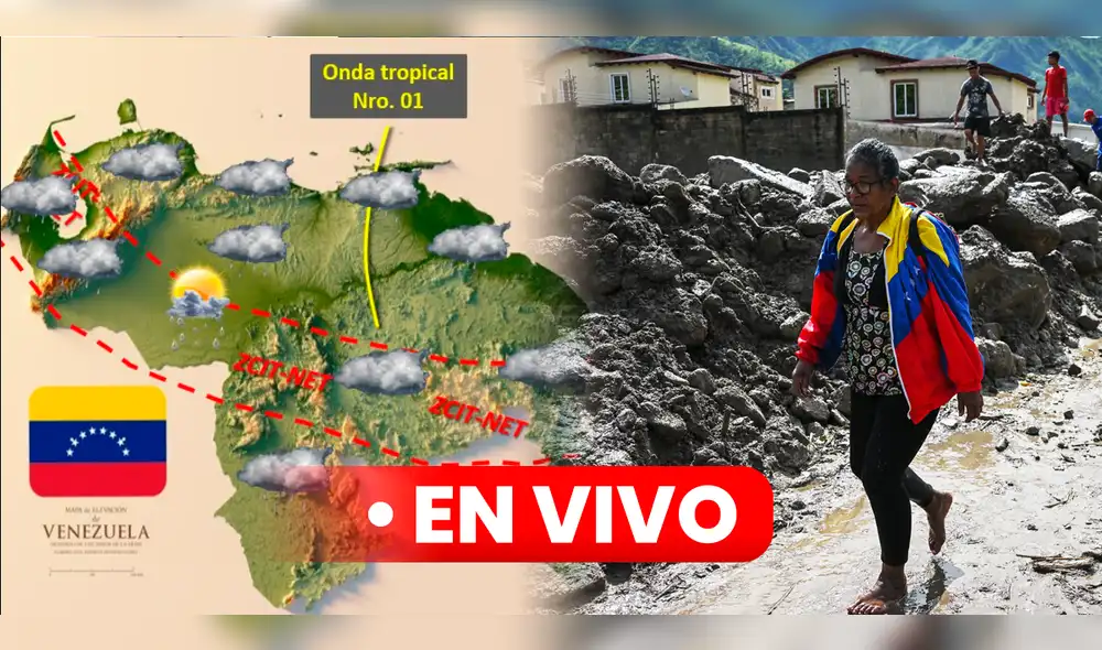 Onda Tropical en Venezuela HOY: revisa el más reciente pronóstico del Inameh. Foto: composición LR/Inameh/AFP Onda Tropical en Venezuela HOY: revisa el más reciente pronóstico del Inameh. Foto: composición LR/Inameh/AFP