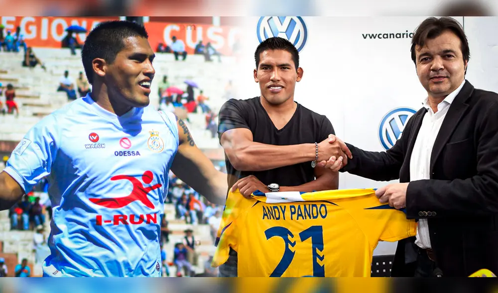 Andy Pando jugó por Las Palmas de España y La Equidad de Colombia. Foto: composición LR/archivo GLR/EFE Andy Pando jugó por Las Palmas de España y La Equidad de Colombia. Foto: composición LR/archivo GLR/EFE