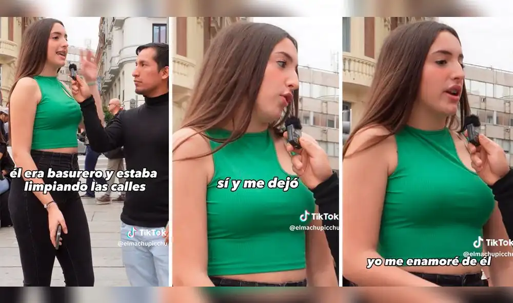 La muchacha española contó su triste historia de amor con un peruano. Foto: composición LR/captura de TikTok/@Elmachupicchu