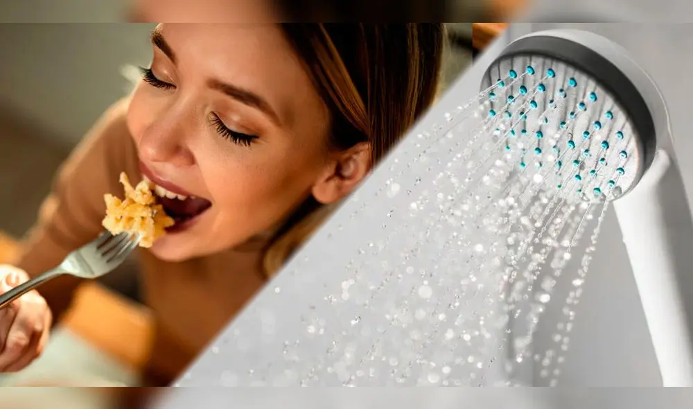 Alimentarse y luego darse un baño es una combinación atractiva para muchas personas. Sin embargo, podría tener un impacto negativo en nuestra salud. Foto: composición LR