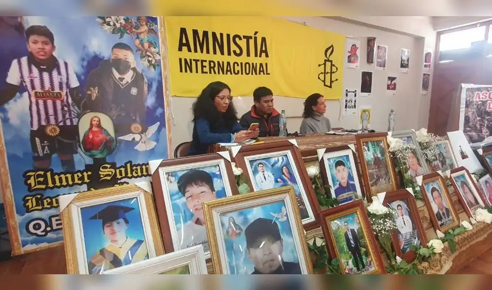 Presentación. Amnistía Internacional, junto a familiares de víctimas, expusieron informe que elaboraron por muertes. Foto: LR