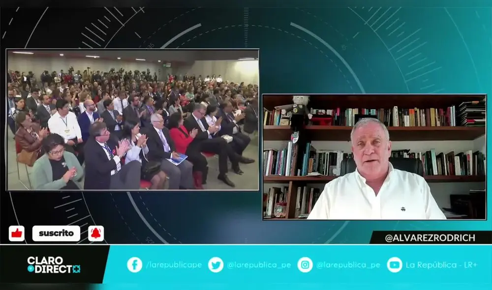 Augusto Álvarez Rodrich analiza los resultados de una encuesta IEP. Foto y Video: "Claro y directo"/LR+