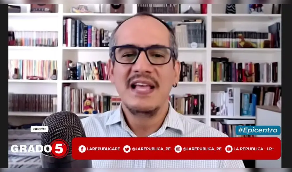 David Gómez Fernandini se refiere a la denuncia contra Edgar Tello. Foto/Video: Grado 5 - LR+