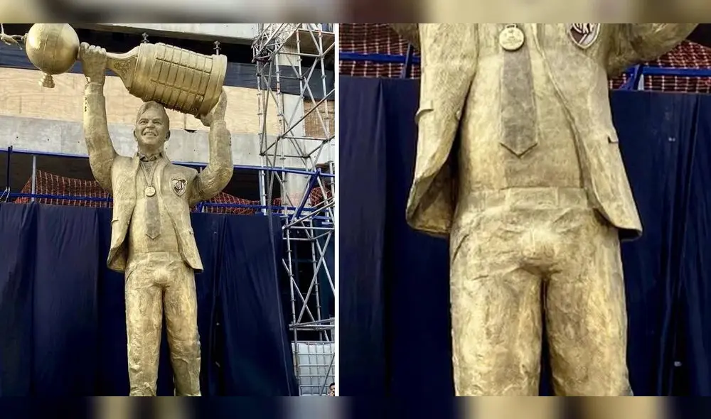 La estatua de Marcelo Gallardo fue revelada el último fin de semana. Foto: Diario Olé