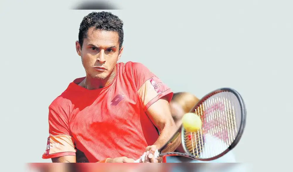 En acción. Juan Pablo sacó a relucir lo mejor de su juego y su fuerza mental para darle vuelta al marcador adverso con el objetivo de seguir en el Grand Slam. Foto: difusión