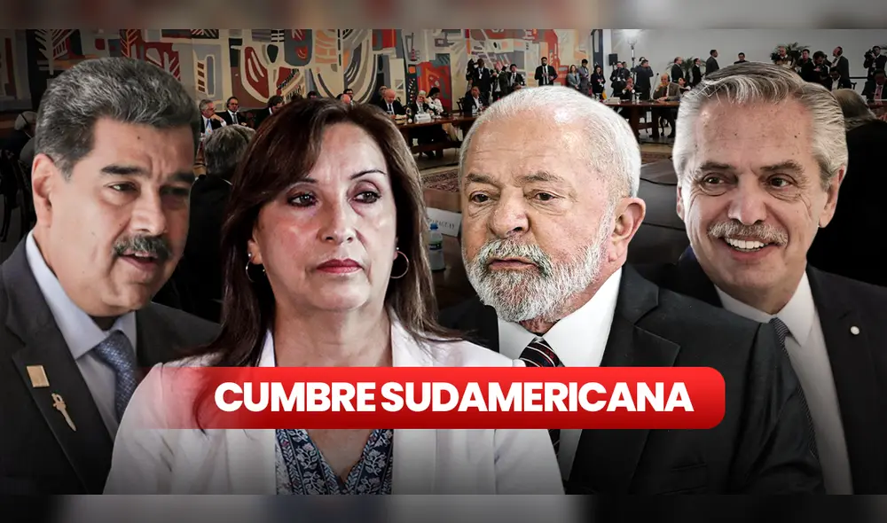 La Cumbre Sudamericana, liderada por Luiz Inácio Lula da Silva, no contará con la presencia de Dina Boluarte. Foto: composición Jazmin Ceras/AFP/EFE - Video: @5noticiasuy / Twitter
