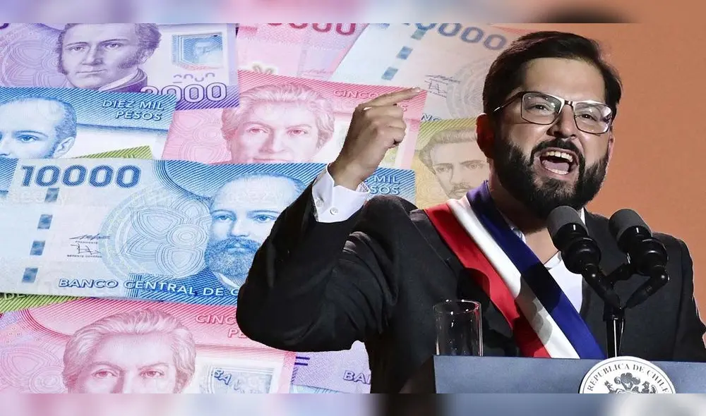 El Gobierno de Gabriel Boric debe promulgar  el proyecto que establece el sueldo mínimo a 500.000 pesos chilenos. Foto: composición LR/AFP/Vecteezy