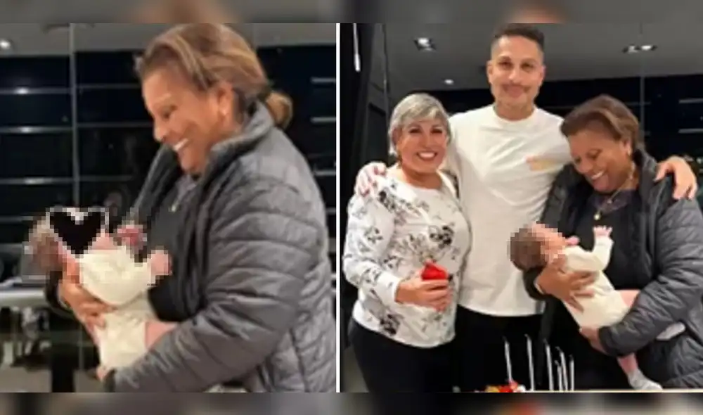 Doña Peta viajó a Brasil para conocer a su último nieto y celebrar su cumpleaños. Foto: composición LR/Instagram/Ana Paula Consorte - Video: América TV