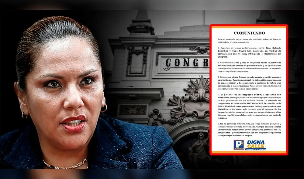 La legisladora aseguró que su equipo parlamentario sigue trabajando con normalidad. Foto: composición LR/Archivo/Twitter La legisladora aseguró que su equipo parlamentario sigue trabajando con normalidad. Foto: composición LR/Archivo/Twitter