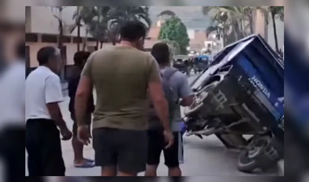 Vecinos hicieron huir al agresor. Foto: captura/Hoy Perú TV - Video: Hoy Perú TV